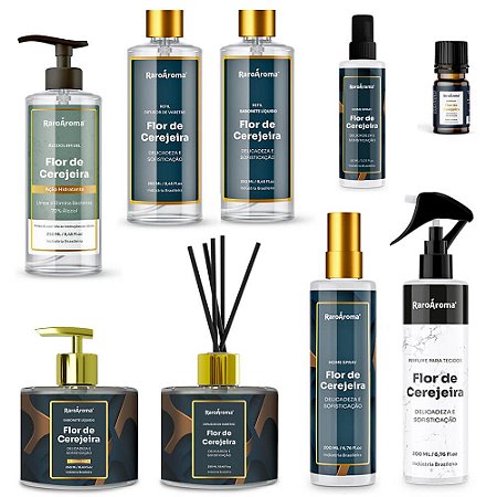 KIT LINHA FLOR DE CEREJEIRA (9 Produtos)