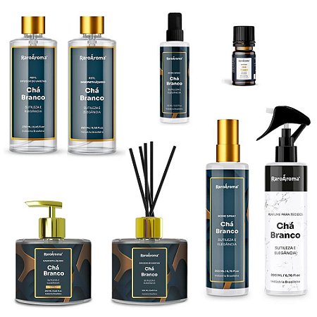 KIT LINHA CHA BRANCO (8 Produtos)