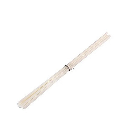 Kit com 6 Varetas de Fibra de Algodão Branca 0,4x25cm