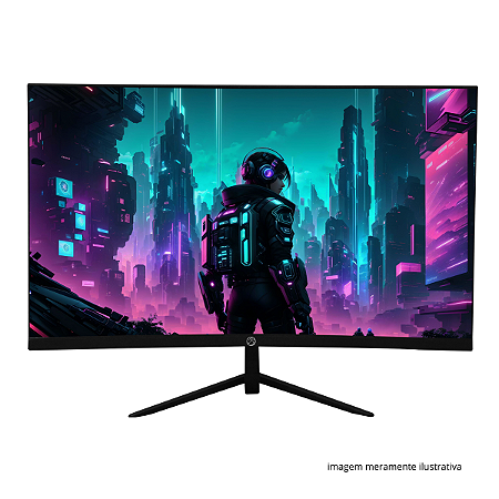 MONITOR LED 23.8 BRAZILPC GAMER BPC-24R15-180 FHD CURVO R1500 180Hz FRAMELESS PRETO WIDESCREEN BOX I