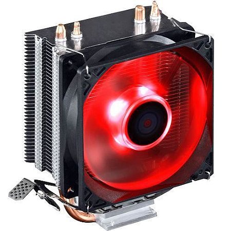 COOLER BPC-GAMER100 COM COBRE + LED VERMELHO PARA PROCESSADOR INTEL E AMD