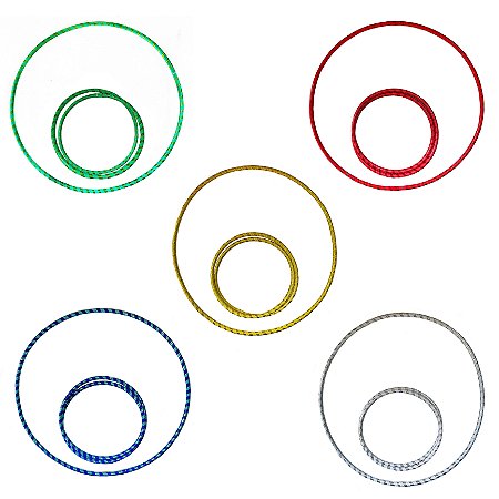 Bambolê dobrável colorido - Ideal para quem está começando!