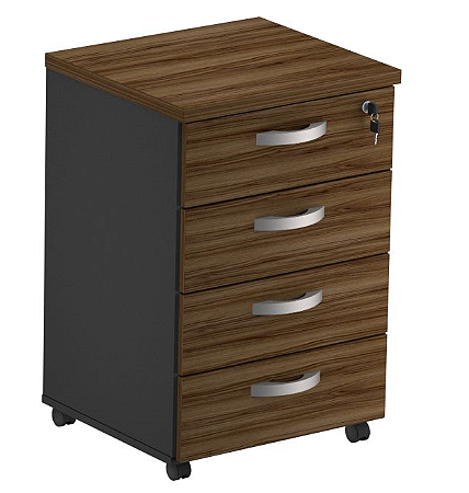 GAVETEIRO VOLANTE 4 GAVETAS 0,46X0,70X0,42M