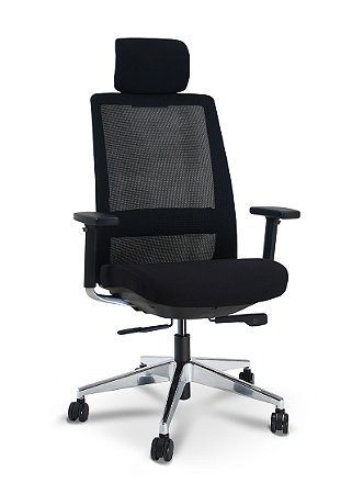 Cadeira C4 (Base Alumínio e Braço 3D)