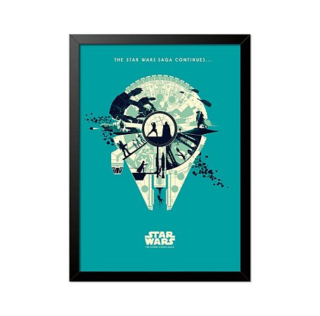Quadro Poster Star Wars Millennium Falcon