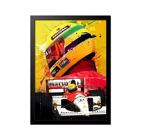 Quadro Poster Fórmula 1  Ayrton Senna