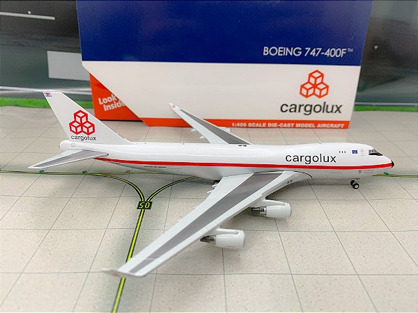 Miniatura Avião - Boeing 747-400F - Cargolux Retro - 1:400 - Gemini Jets