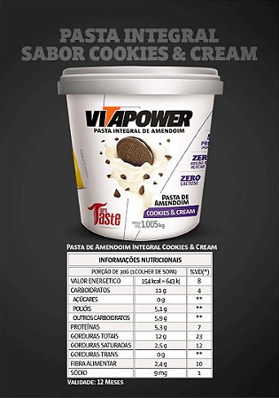 Pasta de Amendoim Integral 1,005kg - Vitapower - Nutrifit