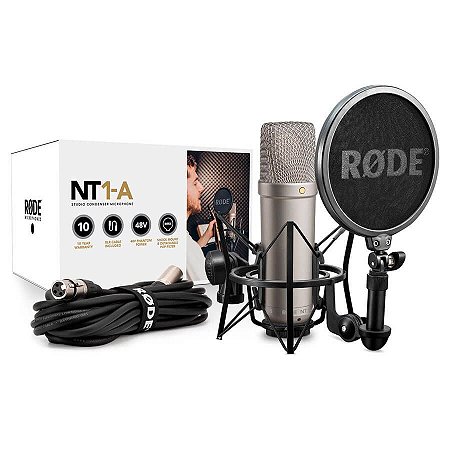 Kit Microfone de Estúdio RODE NT1-A - Digital 100