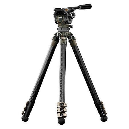 Tilta Tripé Cine 75mm de Fibra de Carbono com 3 Estágios Camuflagem Floresta