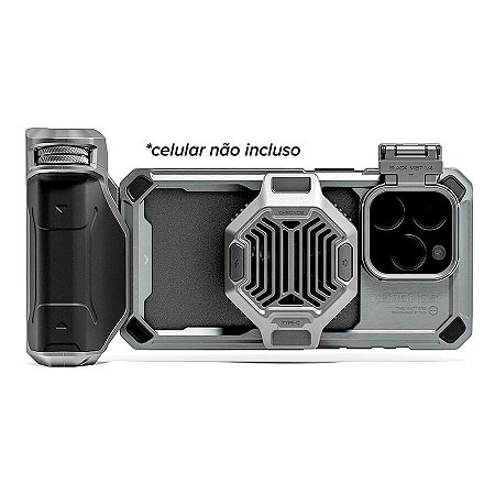 Tilta Khronos Case para iPhone 15 Pro (Cinza Espacial)