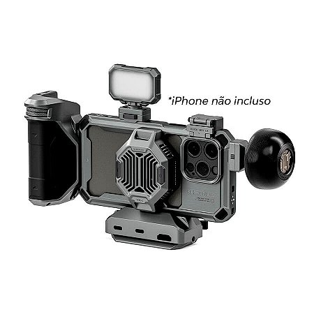 Tilta Kit Khronos Avançado para iPhone 15 Pro Max com Baterias Internas (Cinza Espacial)
