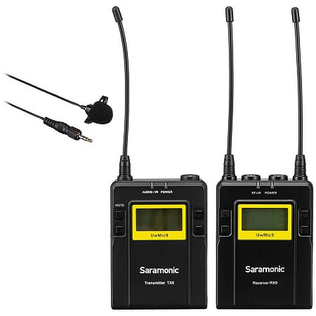 Saramonic UWMIC9 RX9+TX9 Microfone Sem Fio Lavalier