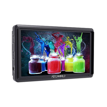 Monitor 4K HDMI Para Câmeras FeelWorld 5.5" FW568 com Suporte Para Gimbals