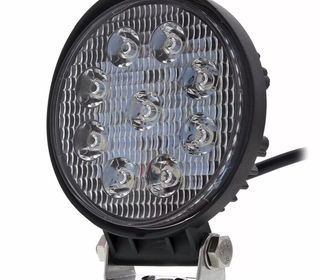 Farol De Milha Led Redondo  27w 12v/24v Carro Jeep Caminhão