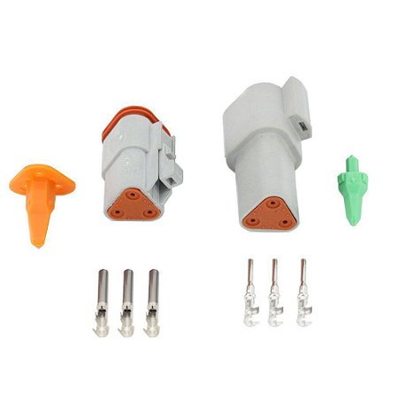 kit Conector Elétrico Deutsch 3 vias