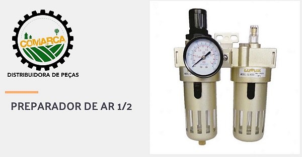 CONJUNTO PREPARADOR DE AR LUBRIFICADOR 1/2