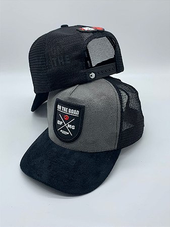 Boné Trucker Cinza On the Road