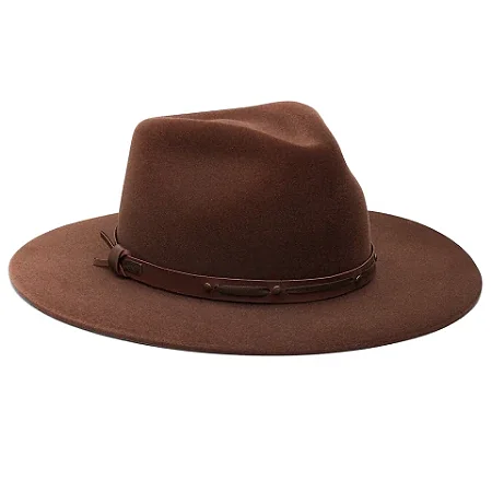 Chapéu Gustavo Lima Aba 8cm - Marrom