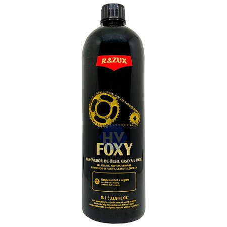 Limpa corrente do motor tira piche óleo e graxa foxy 1l - razux