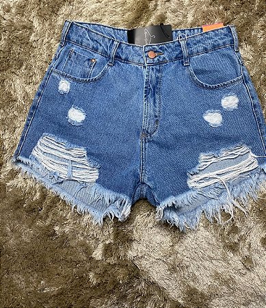 short jeans claro destroyed