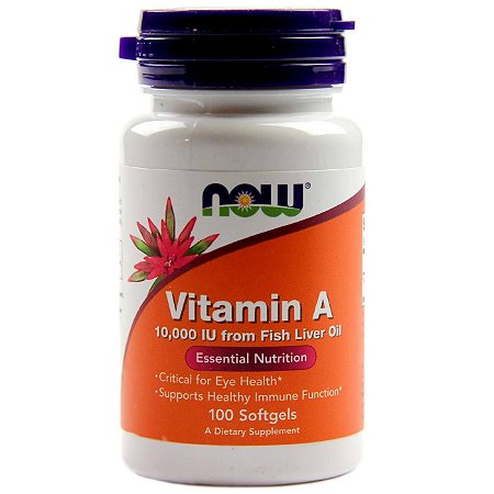 Vitamina A 10.000 IU - 100 Softgels - Now Foods