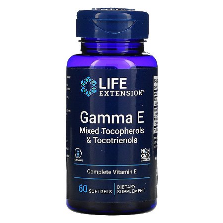GAMMA-E Tocoferol e Tocotrienol (Vitamina-E) Life Extension 60 Cápsulas (Envio Internacional)
