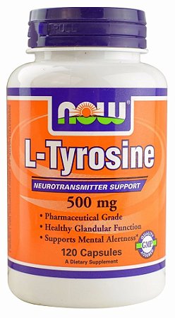 L-Tyrosine (L-Tyrosine) 500 mg - Now Foods - 120 cápsulas
