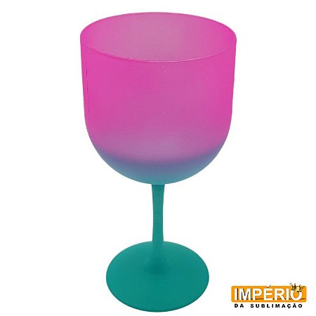 Taça Gin Summer Bicolor (Verde / Rosa)