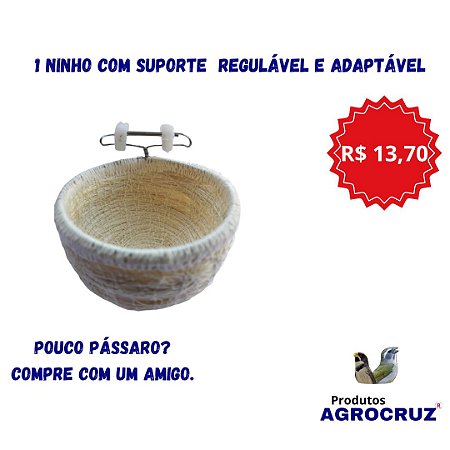 1 NINHO COM SUPORTE REGULÁVEL E  ADAPTÁVEL  A QUALQUER VARETA