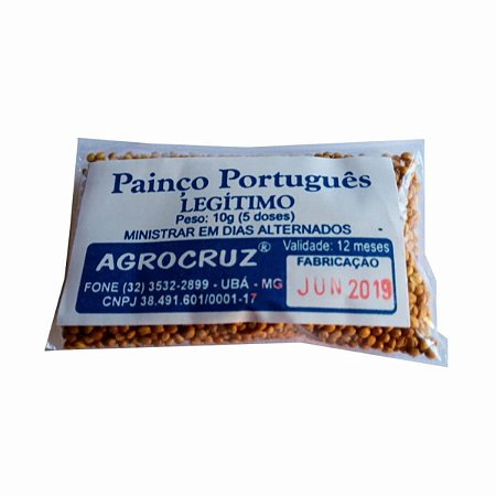 Painço Português Legítimo Agrocruz - 10 gramas