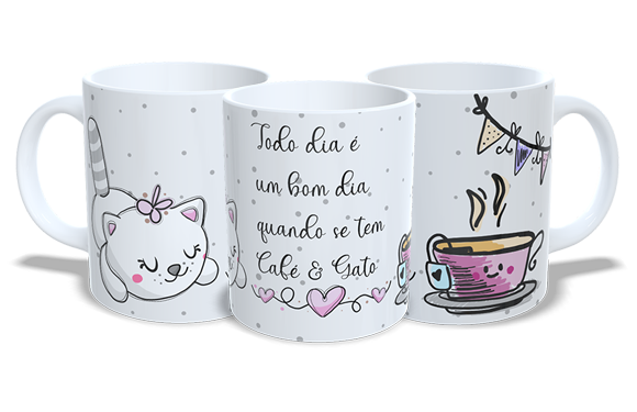 Todo dia é bom dia quando se tem Café & Gato