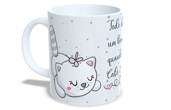 Todo dia é bom dia quando se tem Café & Gato