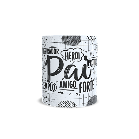 Pai amigo Forte - inspirador, herói, protetor, leal, exemplo, amigo