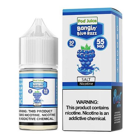 Bangin Blue Razz - Pod Juice Salt - 30ML