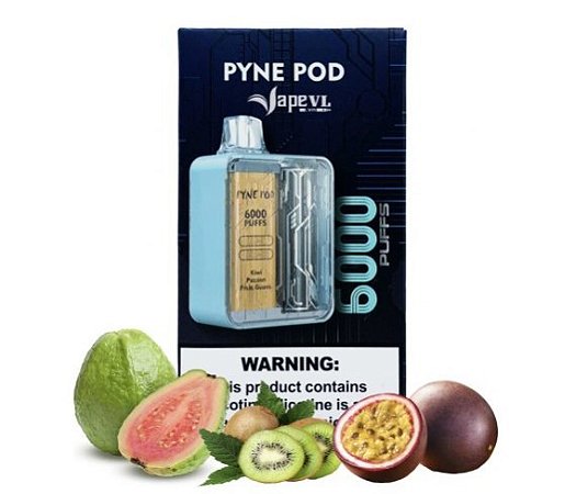 Kiwi Passion Fruit Guava - Manta 6000 Puffs - Pyne Pod