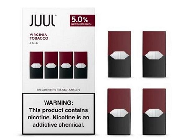 Pod Refil Juul - 4 refil - Virgínia tobacco - 5%