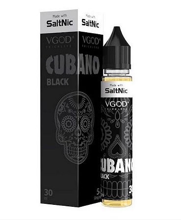 Líquido Cubano Black - SaltNic / Salt Nicotine - VGOD SaltNic - 30ml