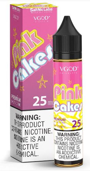 Líquido Pink Cakes - SaltNic / Salt Nicotine - VGOD SaltNic - 30ml