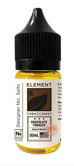Líquido NicSalt Chocolate Tabacco  - Element - 30ml