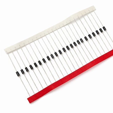 Diodo 1N4007 Fitado Retificador Eletrônico Kit 100 Unidades