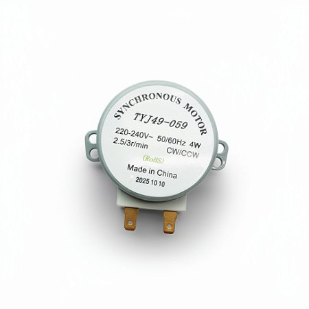 Motor Prato Giratorio Microondas TYJ-49-059 220V 3RPM Ferro