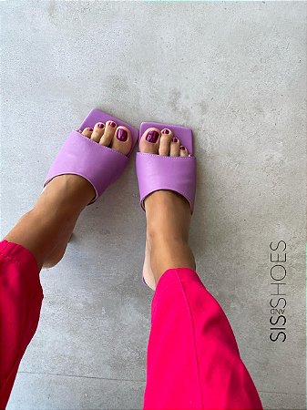 Mule Square Lavanda - Sis and Shoes
