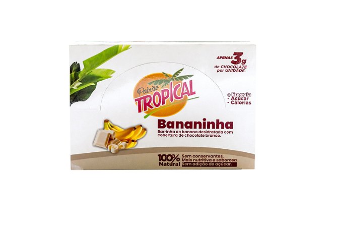 Bananinha - Chocolate Branco 20 unidades
