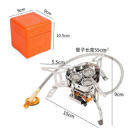 Fogareiro a gás portátil camping dobrável