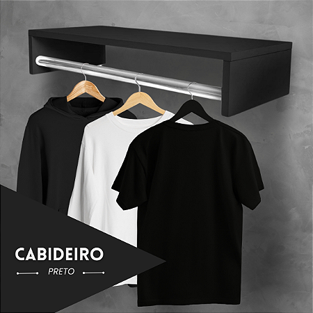 Cabideiro De Parede Arara De Roupas Para Closet Quarto 50 Cm