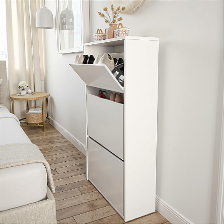 Sapateira Multiuso 3 Portas Hall Entrada Armário Organizador Quarto Sala