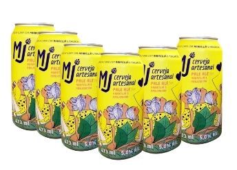 MJ Pale Ale Maracujá e Manjericão Lata 473 ml - 6 Pack