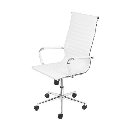 Cadeira Escritorio Home Office Presidente Eames Branco