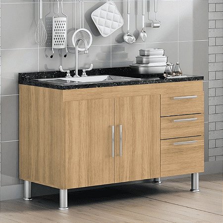 Balcão Gabinete para Pia de Cozinha 1,20m